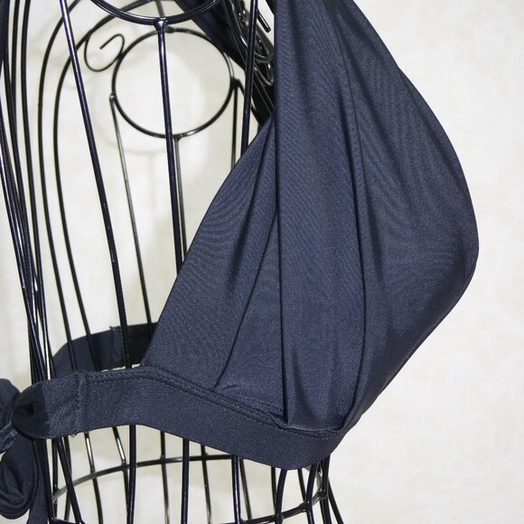 OLD NAVY Black Halter Look Bathing Suit Top L - Picture 8 of 8